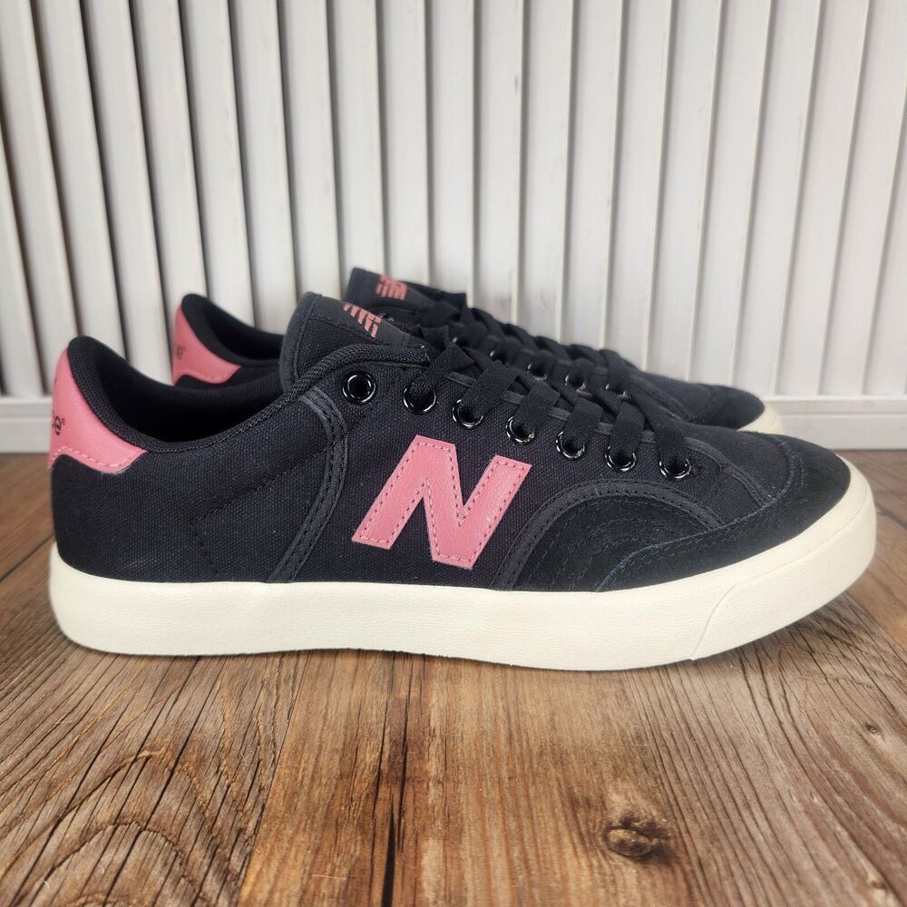 New Balance Numeric 212 Womens Sz 8 D (6.5*) Black Pink Trainer Shoes NM212FOH